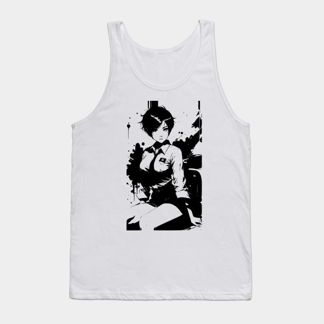 Anime Girl In Office Unifrom 06 Tank Top by SanTees